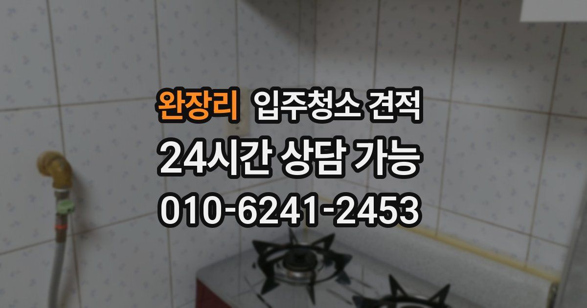 완장리 입주청소 견적