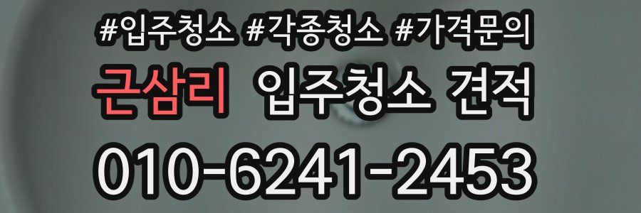 근삼리 입주청소 견적