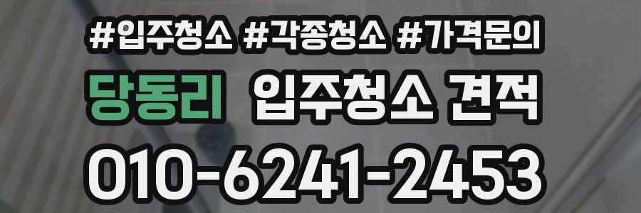 당동리 입주청소 견적