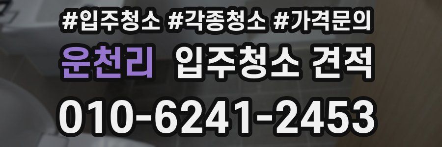 운천리 입주청소 견적