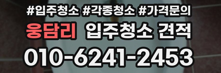 웅담리 입주청소 견적