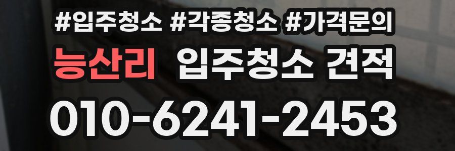 능산리 입주청소 견적
