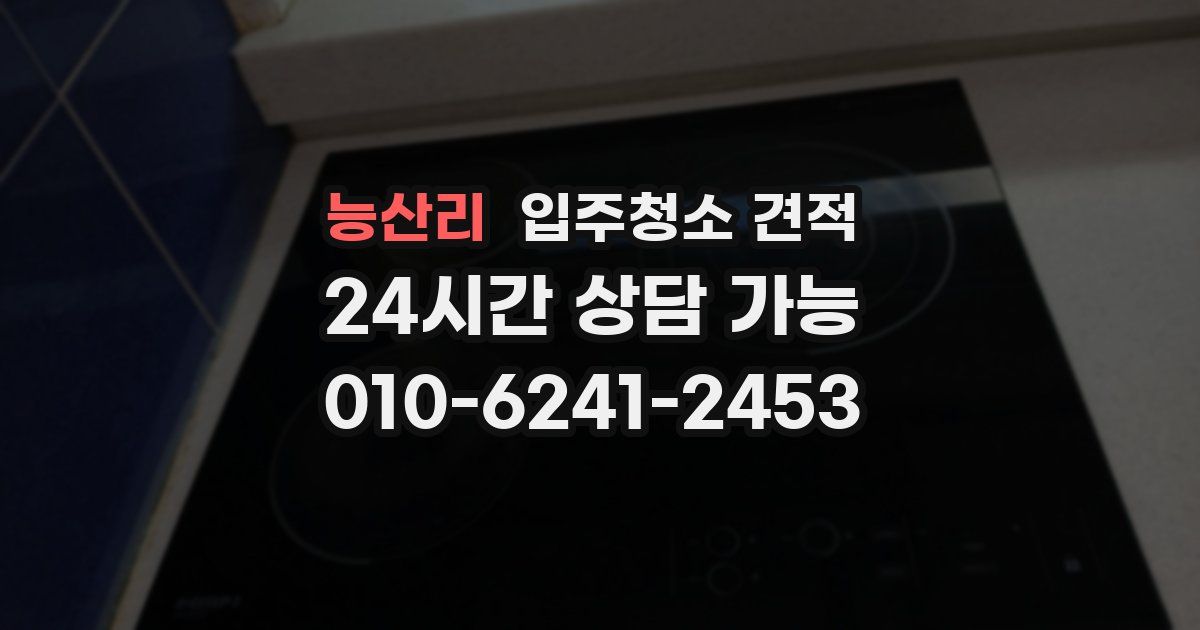 능산리 입주청소 견적