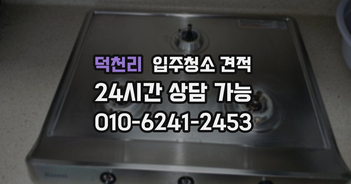 덕천리 입주청소 견적
