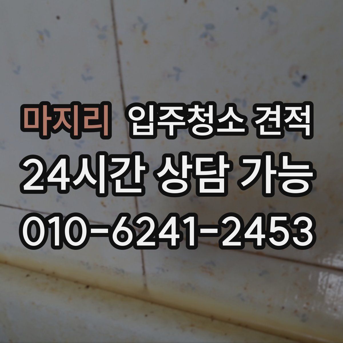 마지리 입주청소 견적