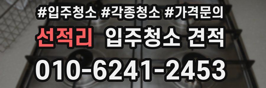 선적리 입주청소 견적