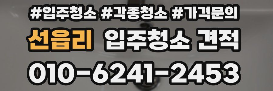 선읍리 입주청소 견적