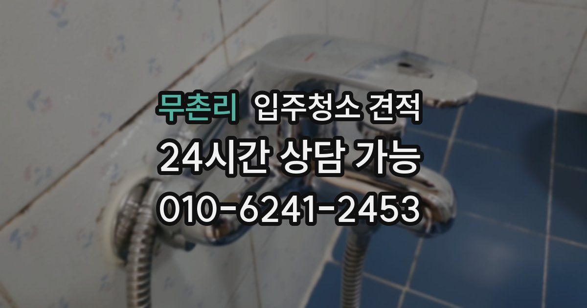 무촌리 입주청소 견적
