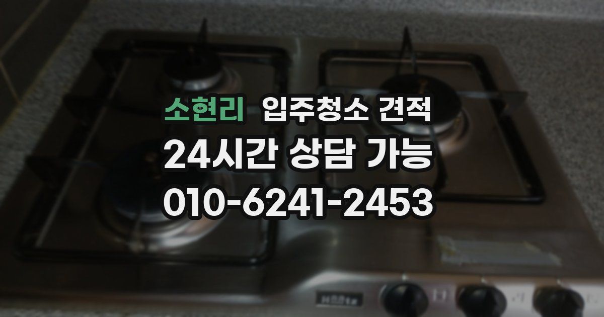 소현리 입주청소 견적