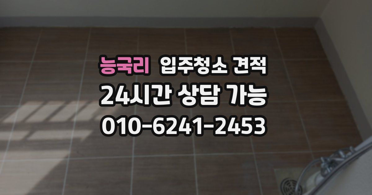 능국리 입주청소 견적