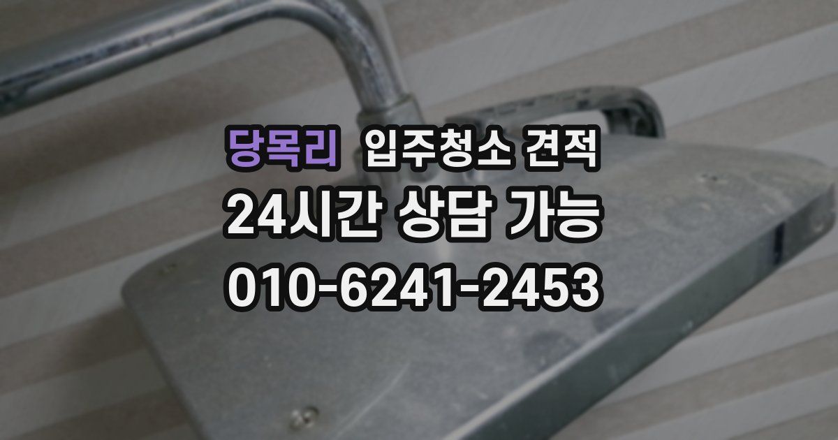 당목리 입주청소 견적