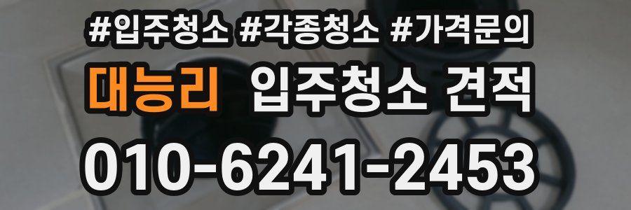 대능리 입주청소 견적