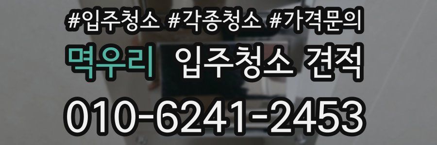 멱우리 입주청소 견적