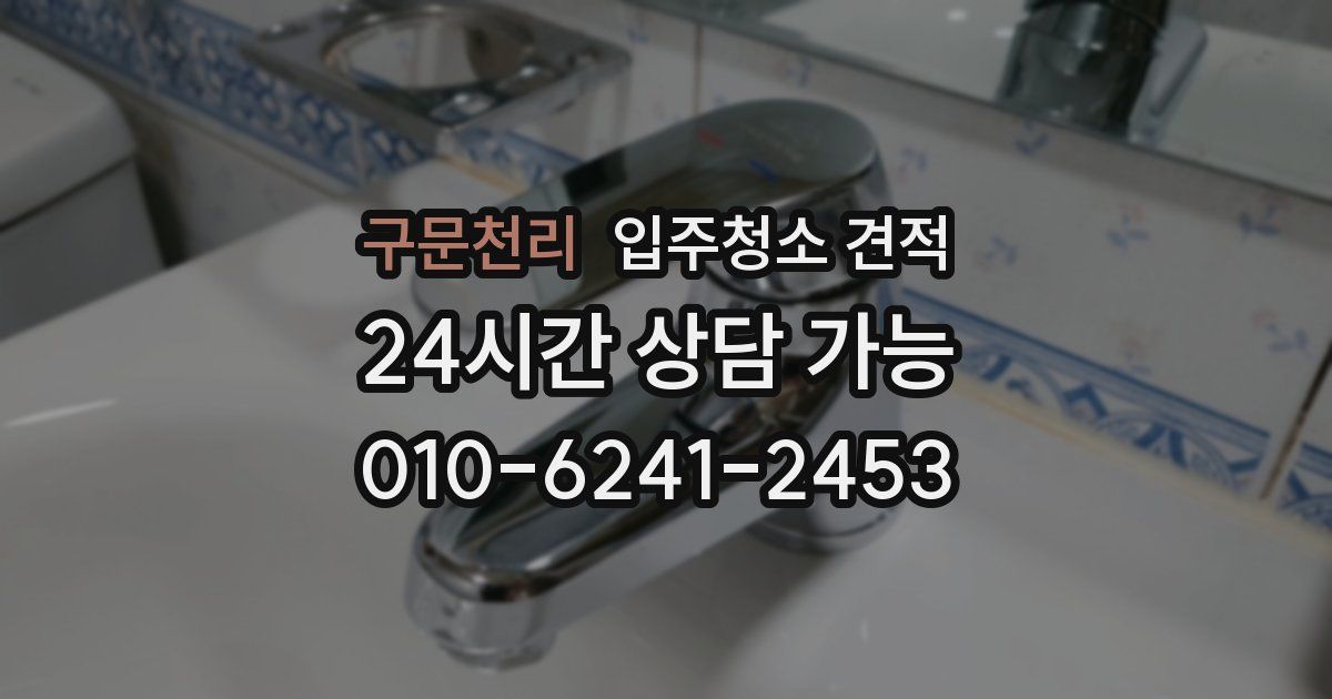 구문천리 입주청소 견적