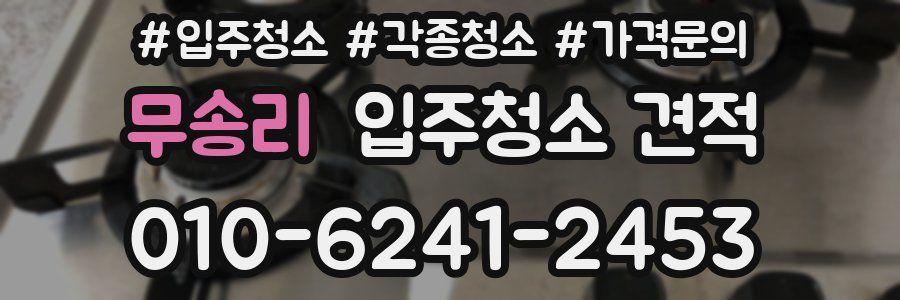 무송리 입주청소 견적