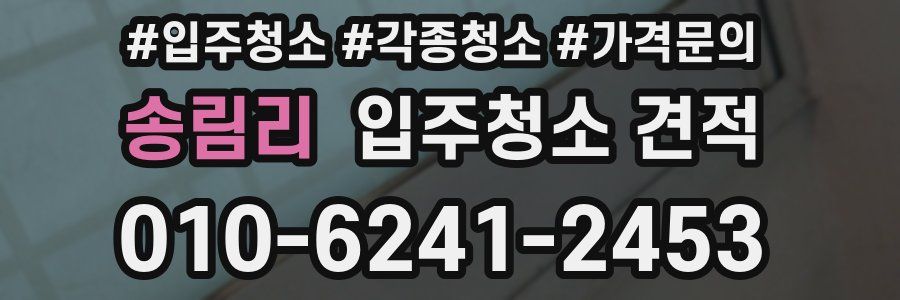 송림리 입주청소 견적