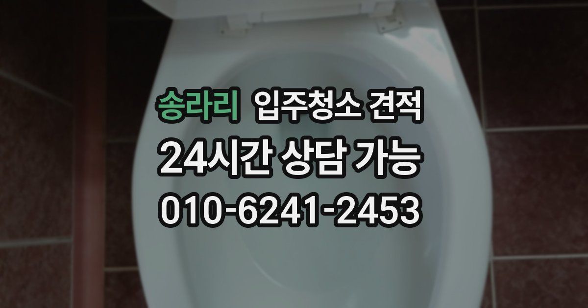 송라리 입주청소 견적