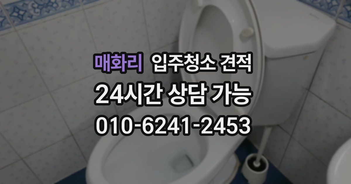 매화리 입주청소 견적