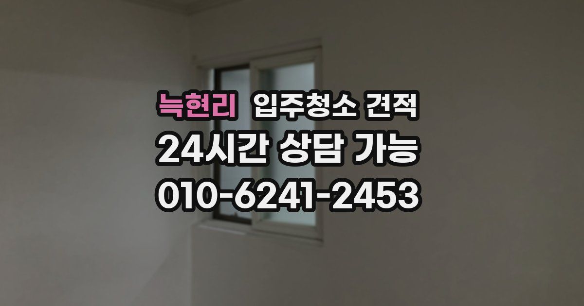 늑현리 입주청소 견적