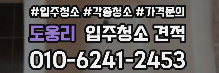 도웅리 입주청소 견적