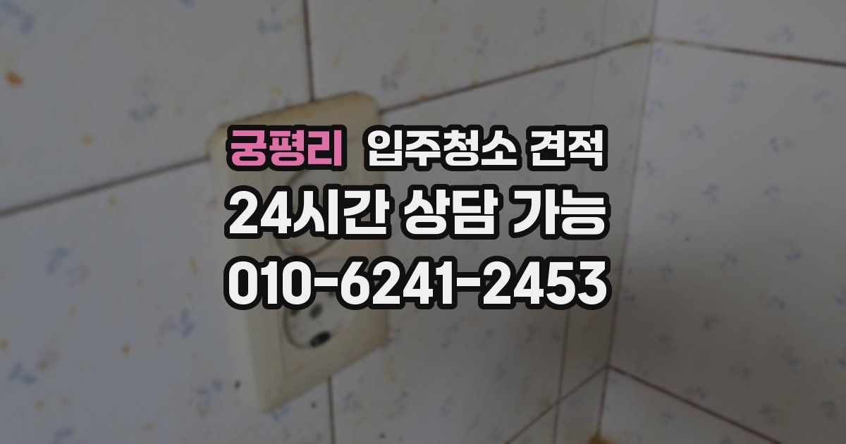 궁평리 입주청소 견적
