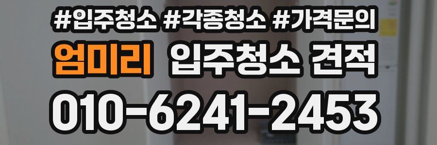 엄미리 입주청소 견적