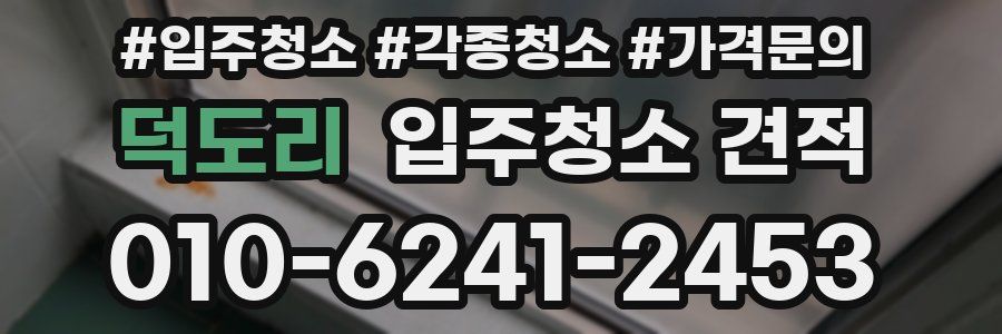 덕도리 입주청소 견적