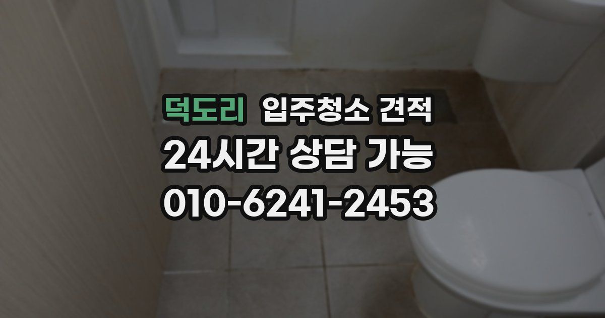 덕도리 입주청소 견적