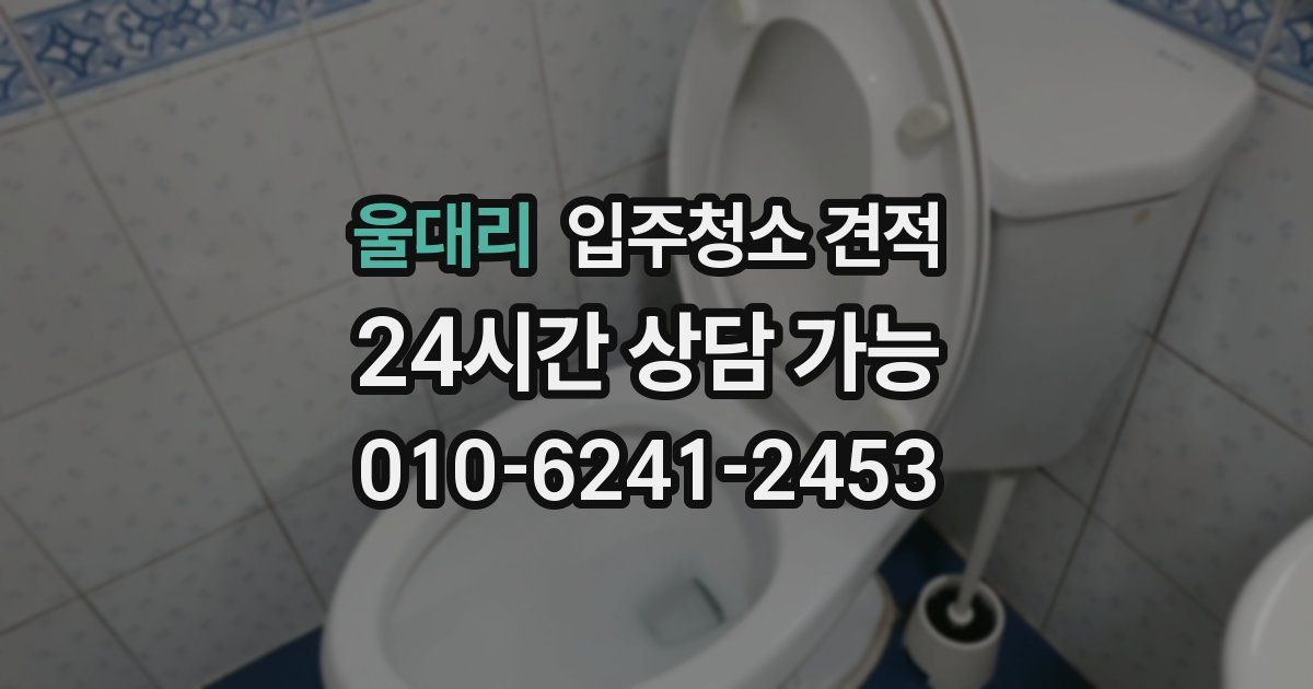 울대리 입주청소 견적