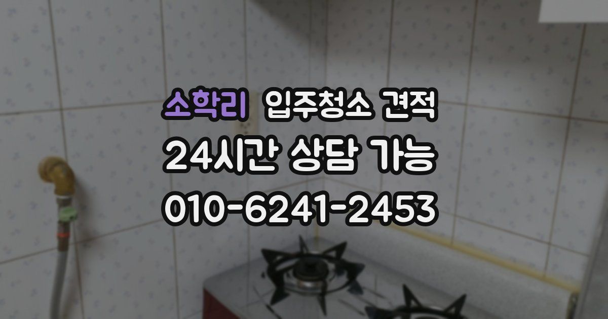 소학리 입주청소 견적