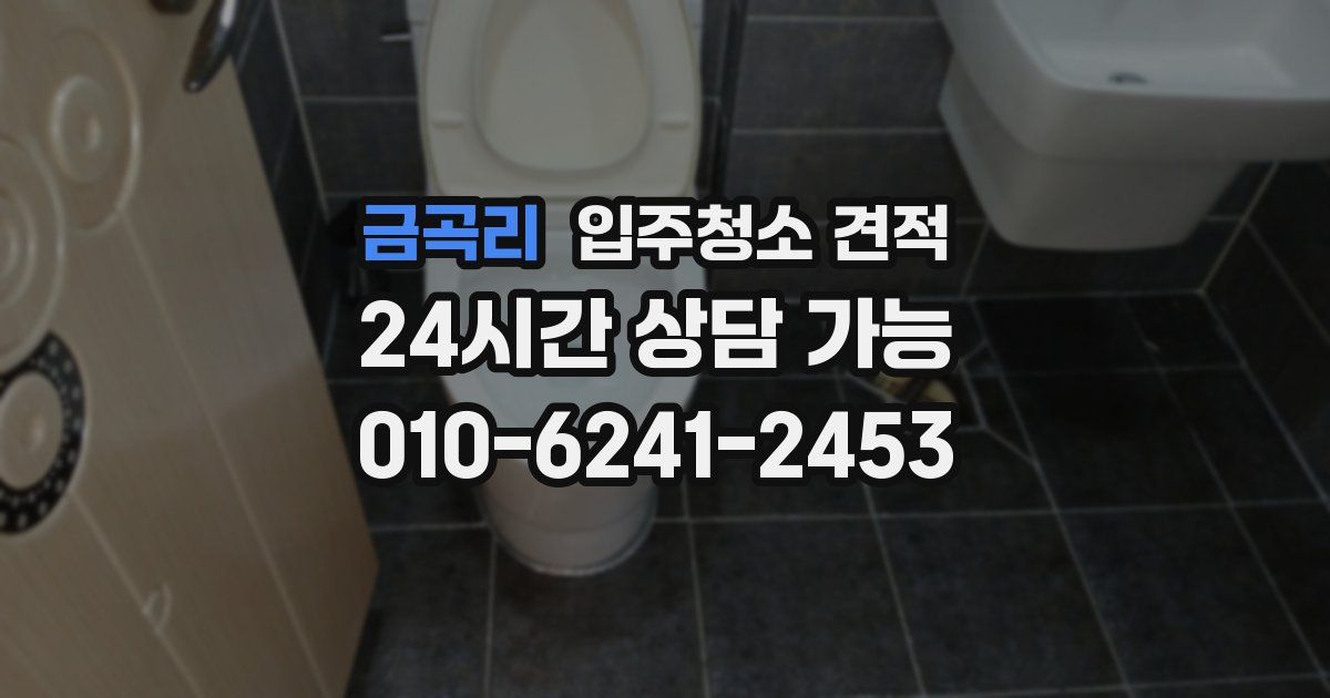 금곡리 입주청소 견적