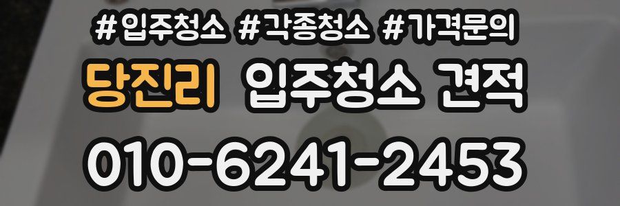 당진리 입주청소 견적