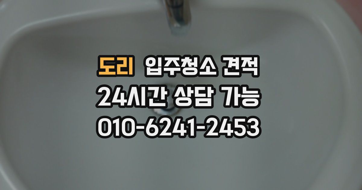 도리 입주청소 견적