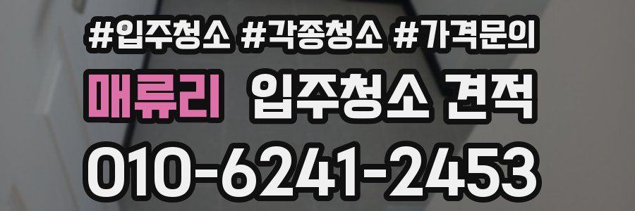 매류리 입주청소 견적