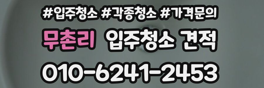 무촌리 입주청소 견적