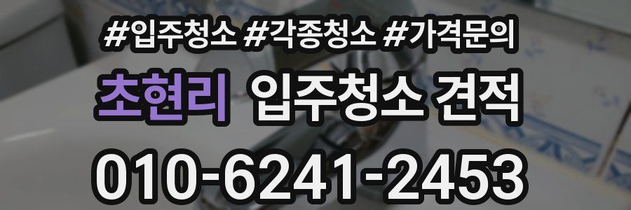 초현리 입주청소 견적