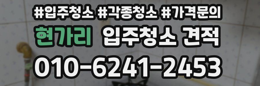 현가리 입주청소 견적