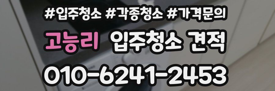 고능리 입주청소 견적