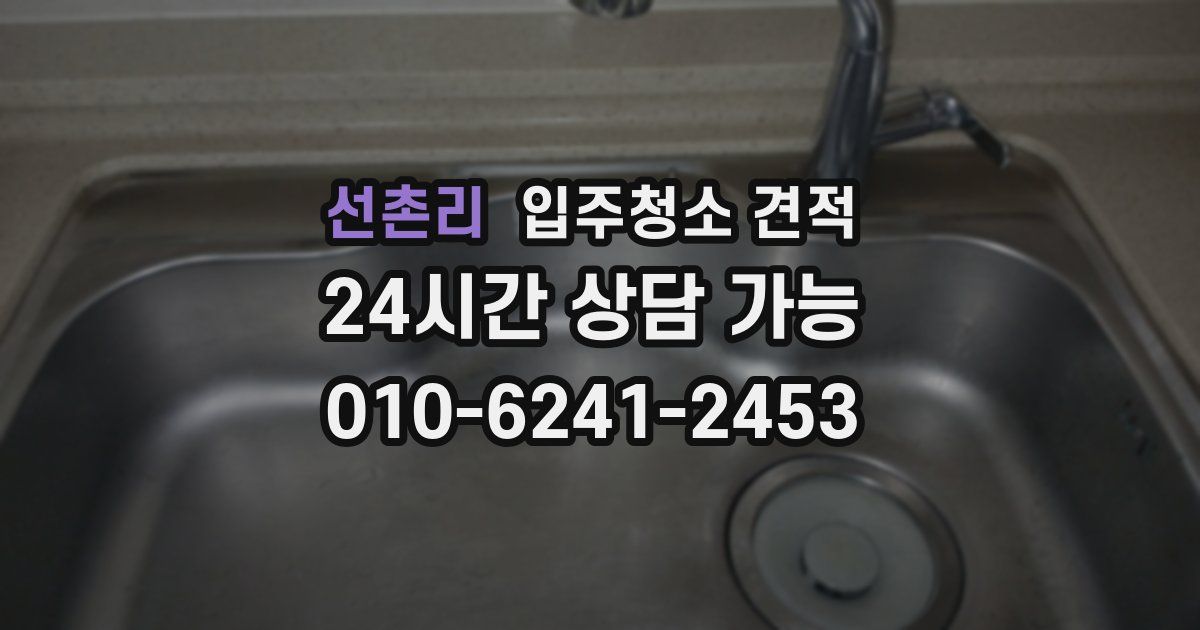 선촌리 입주청소 견적