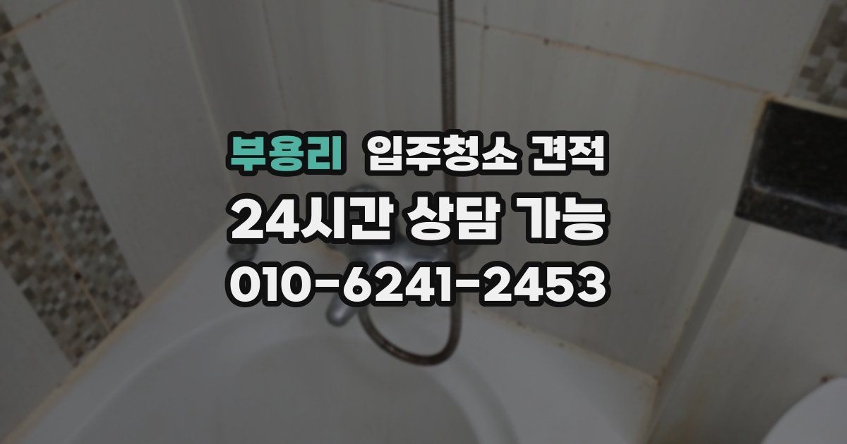 부용리 입주청소 견적