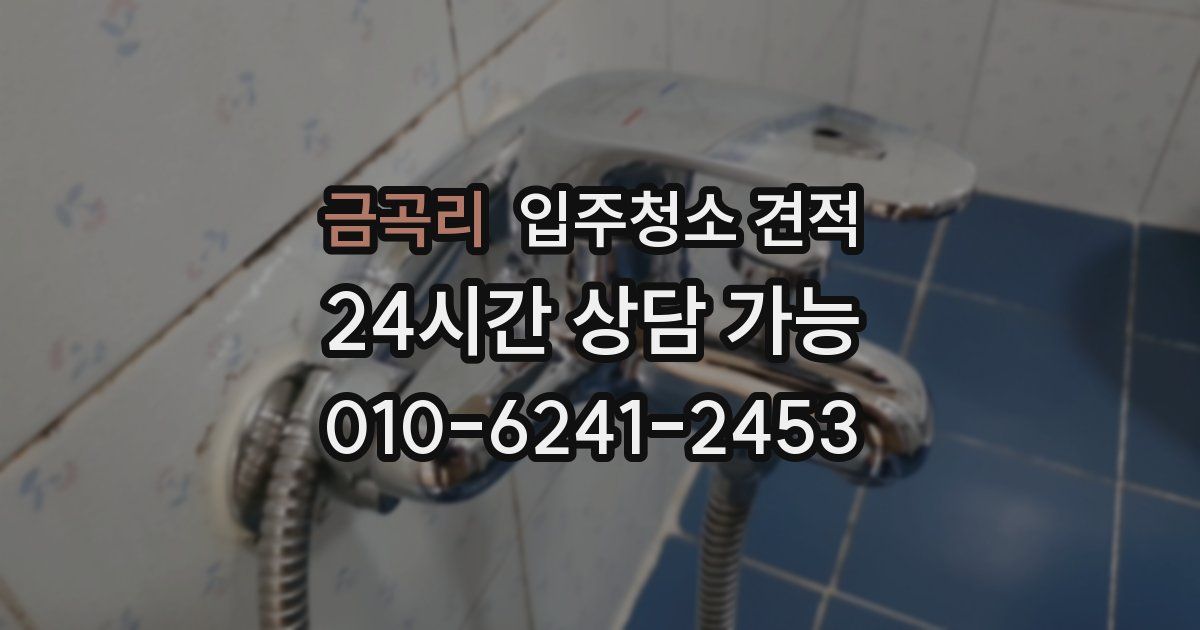 금곡리 입주청소 견적