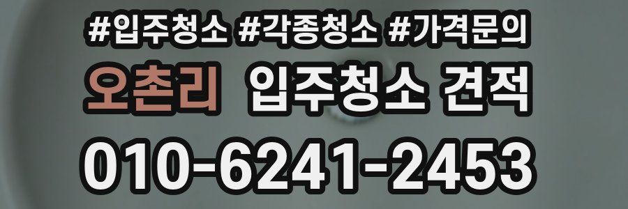 오촌리 입주청소 견적