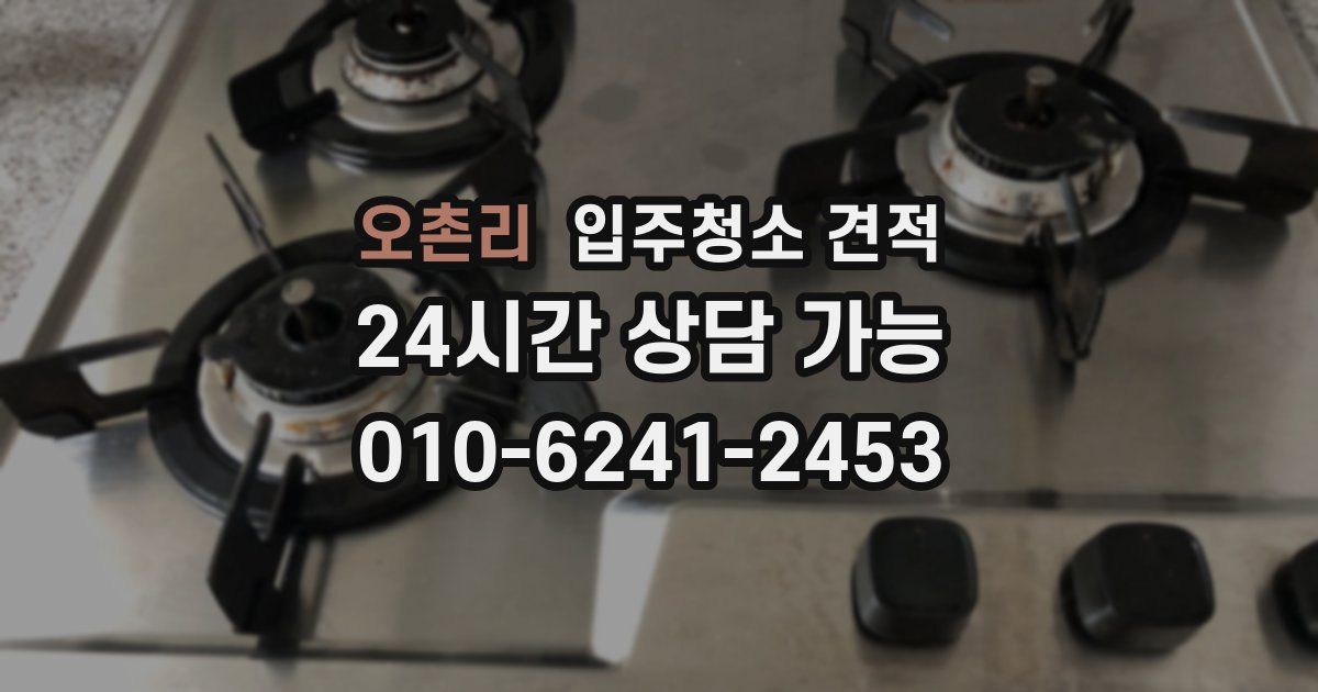 오촌리 입주청소 견적
