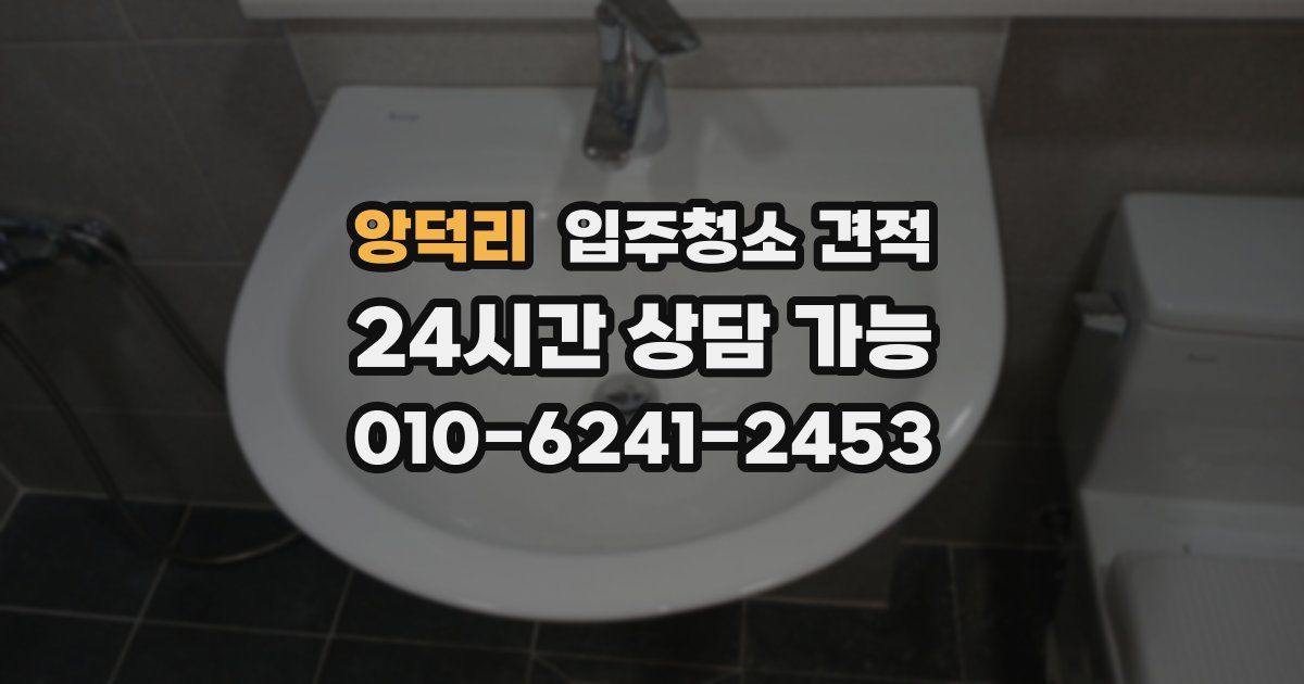 앙덕리 입주청소 견적