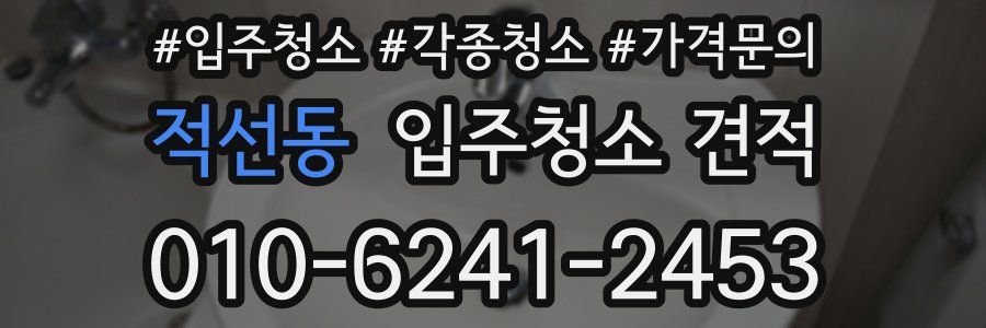 적선동 입주청소 견적