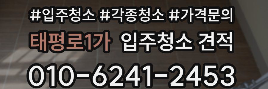 태평로1가 입주청소 견적