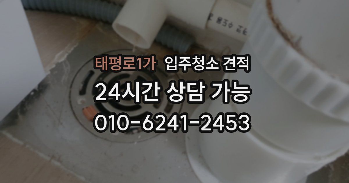 태평로1가 입주청소 견적