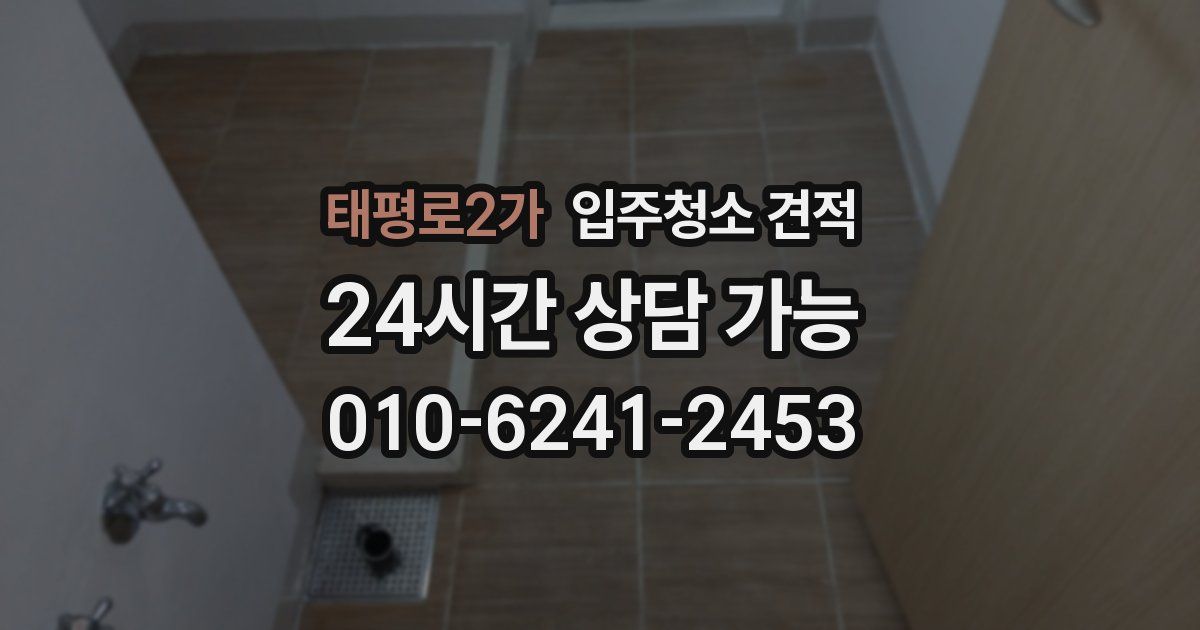 태평로2가 입주청소 견적