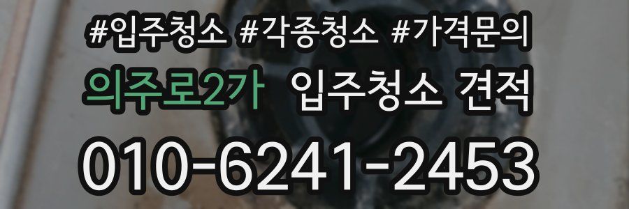 의주로2가 입주청소 견적