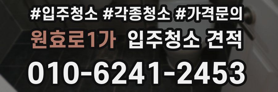 원효로1가 입주청소 견적